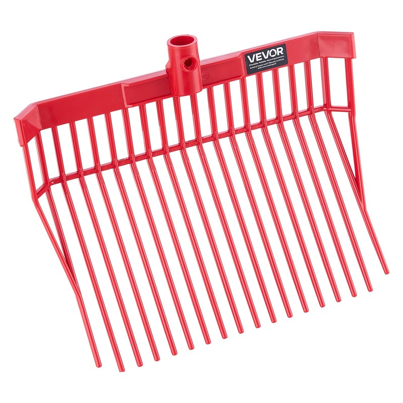 VEVOR 6PCS Manure Fork Replacement Head, 18 Angled Tines Horse