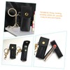 Minkissy 4pcs Lipstick Holder Keychain Pouch Portable Lipstick Case for