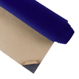 CRE8TIVE Dark Blue Self Adhesive Velvet Drawer Liner for Jewelry Box Colored Velvet Flocking Liner Peel and Stick Wallpaper Fabric Felt Sheets Blue Contact Paper for Bedroom Drawers DIY Crafts 12"x80"
