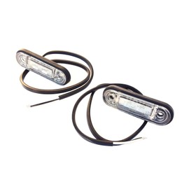 FRISTOM 2x LED Outline Light Yellow 78 x 18 x 22 Marker Light 12 V 24 V Truck Trailer Set