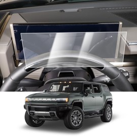 Car Screen Protector for Hummer EV Pickup/SUV 2024 Car Touchscreen Navigation Touch Screen Protector, Dashboard Protector Film,HD Clear Tempered Glass 9H Scratch Resistance Interior Accessories (Dashboard Screen)