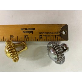 Hitzer Coal Stove Pewter Rosette Knob for Ash Pan door