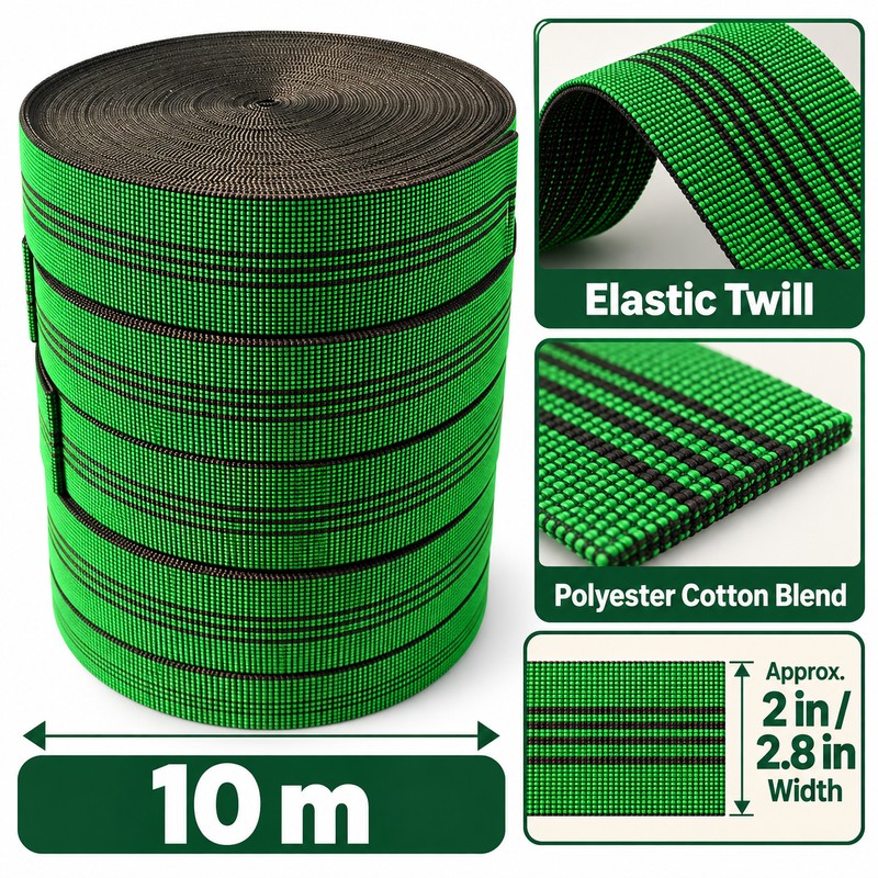 Twill Elastic Upholstery Webbing for Furniture Repair