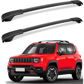 FengYu Roof Rack Cross Bars Compatible with Jeep Renegade 2015-2024, Aluminum Roof Rails Crossbars Rooftop Luggage Rack Cargo Ski Basket Luggage Carrier Rail