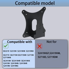 SE2719H VESA Adapter Compatible with Dell SE2719,SE2719HR,SE2419H,SE2219,S2719H,S2419H,S2419,S2318 and More Monitors