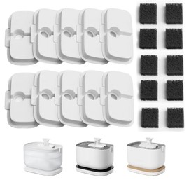 10 Pack Cat Water Fountain Filter Replacement, 2.5L/84oz Cat Water Fountain Cat Fountain Filters Water Filter Replacement with 10Pack