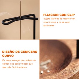 Vakrny Porta Incienso，Quemador de Incienso，Porta Incienso Elegante，Incensario de Latón,Adecuado para Oficinas， Adecuado para Meditación, Yoga, SPA，Durmiendo，Meditación, Etc