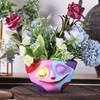 LINYTHER Small Glossy Whimsical Head planters for Outdoor Plants, and