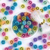 200pcs Glowing Solar Luminous Smile Face Beads Mixed Acrylic Glow