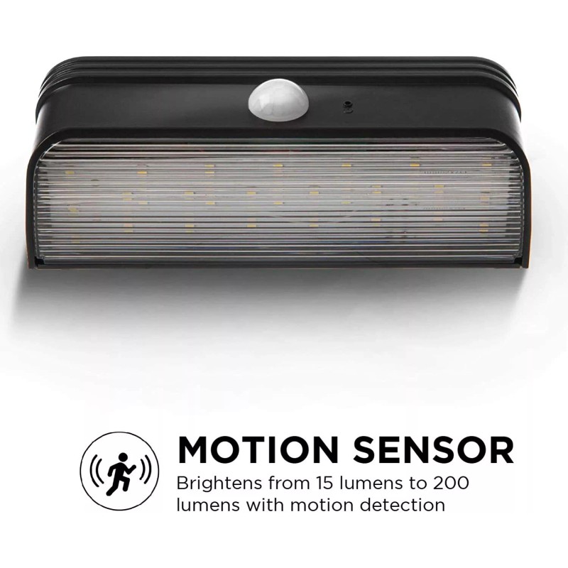 Home Zone Security Outdoor Solar LED Wall Lights - Motion