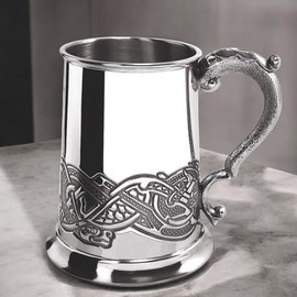English Pewter Company Celtic Lion Design 1 Pint Pewter Tankard [CEL137]