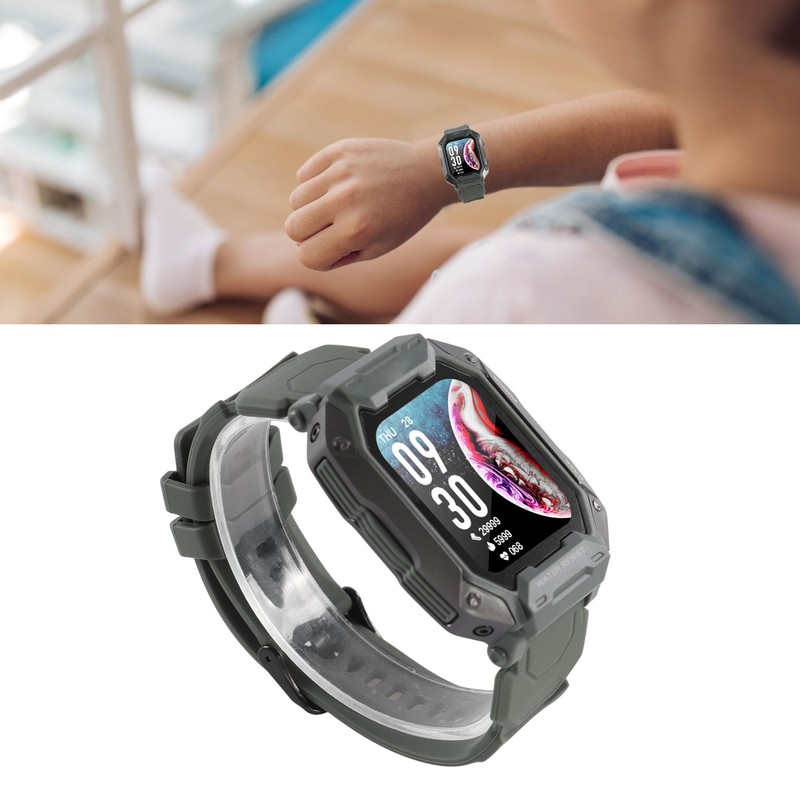 Kids Fitness Tracker Watch Waterproof 380mAh Battery 24 Sports Modes