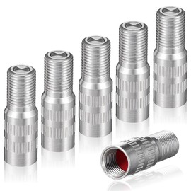 MBAIYO 6Pcs Valve Cap Stem Extenders,27mm Tire Air Regulator Expander Screw-On Car Tyre Stem Extensions Adapter for Vehicle Truck Van Caravan Motorcycle Bike