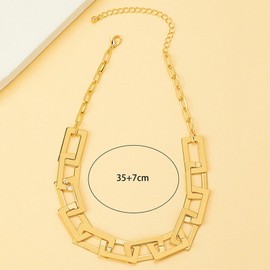 Dcfywl731 Women's Gold Cuban Link Chain Choker Necklace for Women and Girls - Hip Pop Bar Party Prom Jewelry - Recommended for Women/Jewelry