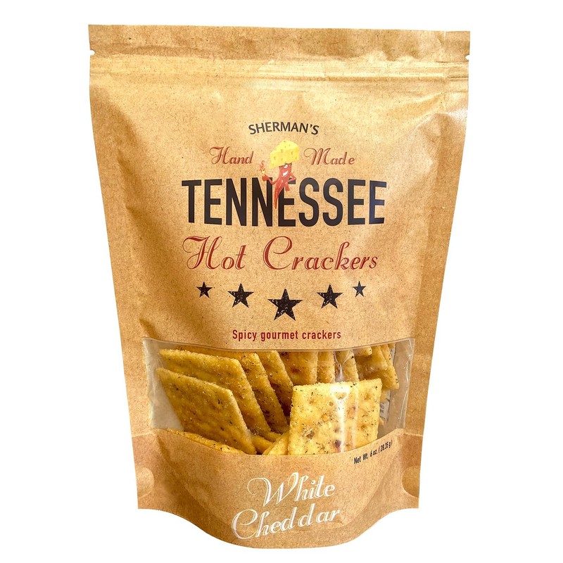 Sherman's Tennessee Hot Crackers, White Cheddar Flavor, 4 Pack (6oz