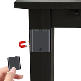 PEIONO 8 GB Grabadora de Voz, grabadora de Voz Inteligente, Grabación con cancelación de Ruido, función MP3, Fuerte Fuerza magnética, Guardado automático Cuando se agota batería, 18 Horas grabación