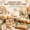 ALISSAR 36 Pcs My First Rodeo Cupcake Toppers, Western 1st