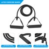 PATIKIL 30Lbs Resistance Bands with Foam Handles Black