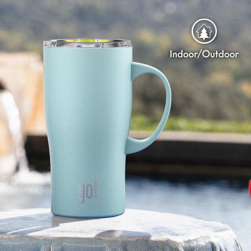 go! 20oz Stainless Steel Handle Tumbler with Triple Insulation &