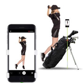 Selfie Golf Record Golf Swing - Cell Phone Holder Golf Analyzer Accessories | Winner of The PGA Best Product | Selfie Putting Training Aids Works with Any Golf Bag and Alignment Stick