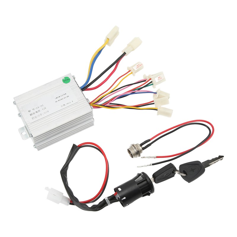 12V 500W Brush Motor Controller Electric Bike Motorcycle Controller Lock