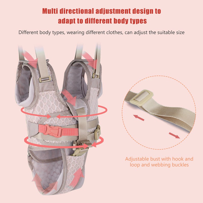 Baby Walking Harnesses Lightweight Adjustable Detachable Crotch Pad Handheld Toddler