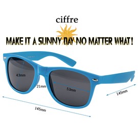 Ciffre Nerd Retro Look Sunglasses, Pilot’s Glasses, Vintage Look - Approx. 80 Different Models Many Colours -
