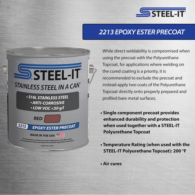 Steel-It 2203Q Alkyd Primer Polyurethane Topcoat - Steel Gray, 1