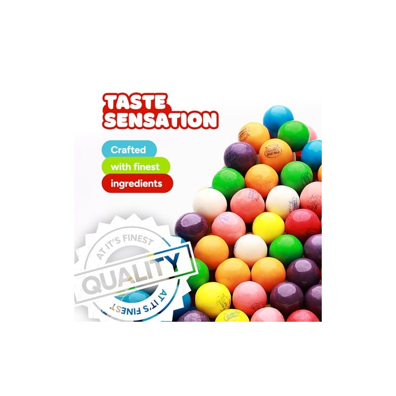 Gumballs for Gumball Machine – Mixed Fruit Flavored Chewing Gum