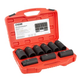 OEM TOOLS 27188 Deluxe 6 Pt. Axle Nut Socket Set, 9Piece