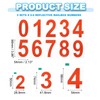 PATIKIL Reflective Mailbox Numbers, 5 Sets 4 Inch Waterproof Red