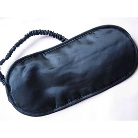 Feeling Pampered Lot of 2 Sleep Eye Mask 100% Silk with Silk Floss Filling Black