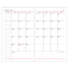 Daigo E1343 2025 Schedule Book, Appointment, Monthly Block, Black, Begins
