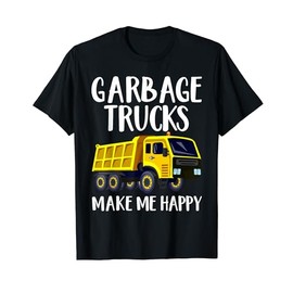 Funny Garbage Truck Art For Toddler Boys Dump Garbage Trucks T-Shirt