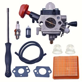 FS91 Carburetor for Stihl 4180-120-0615 FS89 FS91 FS91R FS111 HT102 HT103 FC91 FC96 KM91 KM111 FC111 Brushcutter Trimmer with 4180-141-0300 Air Filter Kit