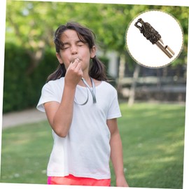 BESPORTBLE Emergency Whistle Keychain Squeeze Brass Camping Whistle Survival Tool Outdoor Supply