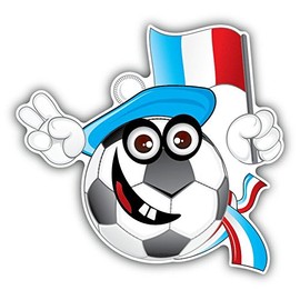 Zirni France Soccer Football Fan Ball Welcomes Flag Funny Sticker Decal Design