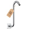 G-Promise All Metal 12-Inch S Shaped Shower Arm with Flange
