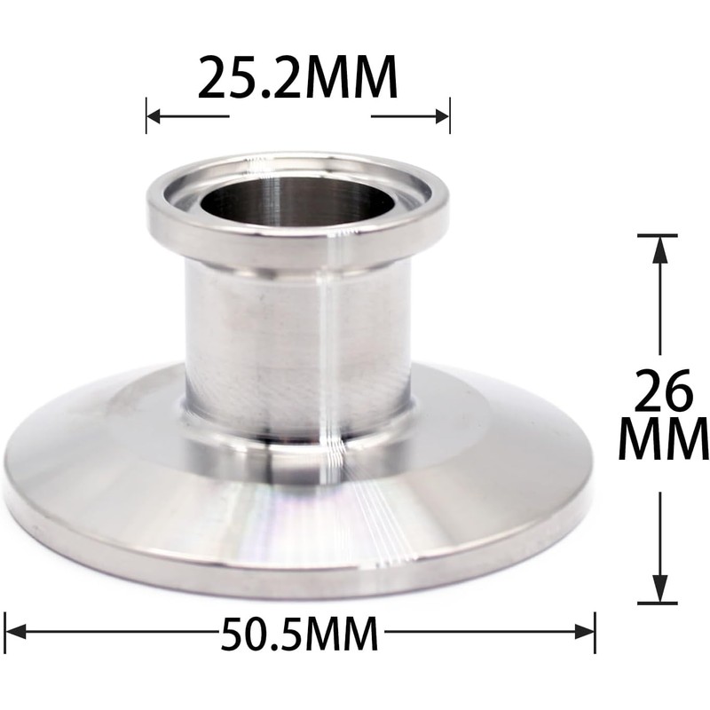 QMINOX 1.5 Inch × 0.75 Inch Sanitary Fitting End Cap