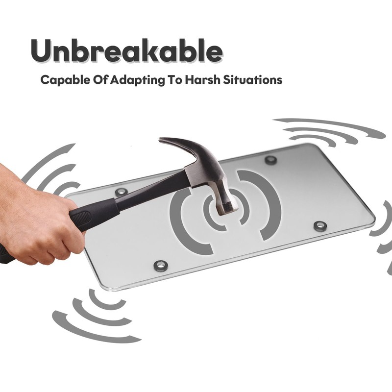 2 Pack Car License Plate Frame, Universal US License Plate