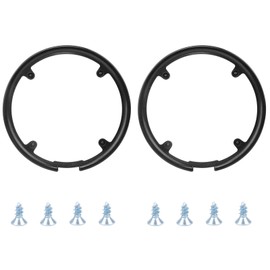 HUAYUE 2 PCS Bike Chain Guard Protector, Bicycle Sprocket Cover Chain Wheel Crankset Guard Protector 42/44T Chainring Guard Plastic Chain Wheel Protector Cover Accessories for Mountain Bike, Black