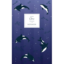 Orca Notebook - Ruled Pages - 5x8 - Premium: (Amethyst Edition) 96 ruled/lined pages (5x8 inches / 12.7x20.3cm / Nearly A5)