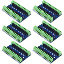 ALAMSCN 6 Pieces Nano Terminal Adapter I/O Shield Expansion Card Compatible with Arduino