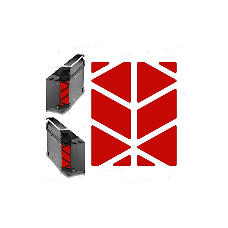 Reflector Sticker Compatible with Givi Monokey Trekker Outback Top Case