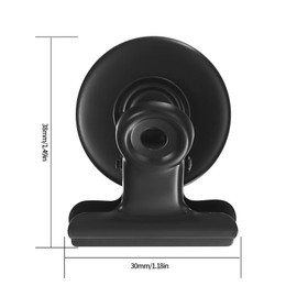 10 Pcs Magnetic Clips, Strong Metal Fridge Magnets, Magnetic Clamps, Magnet Holders, Heavy Duty Refrigerator Magnet Clips for Office, School, Whiteboard, Magnetic Board, Fridge - Black