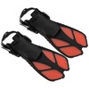 1 Pair Adjustable Snorkeling Fins TPR Open Heel Long Diving