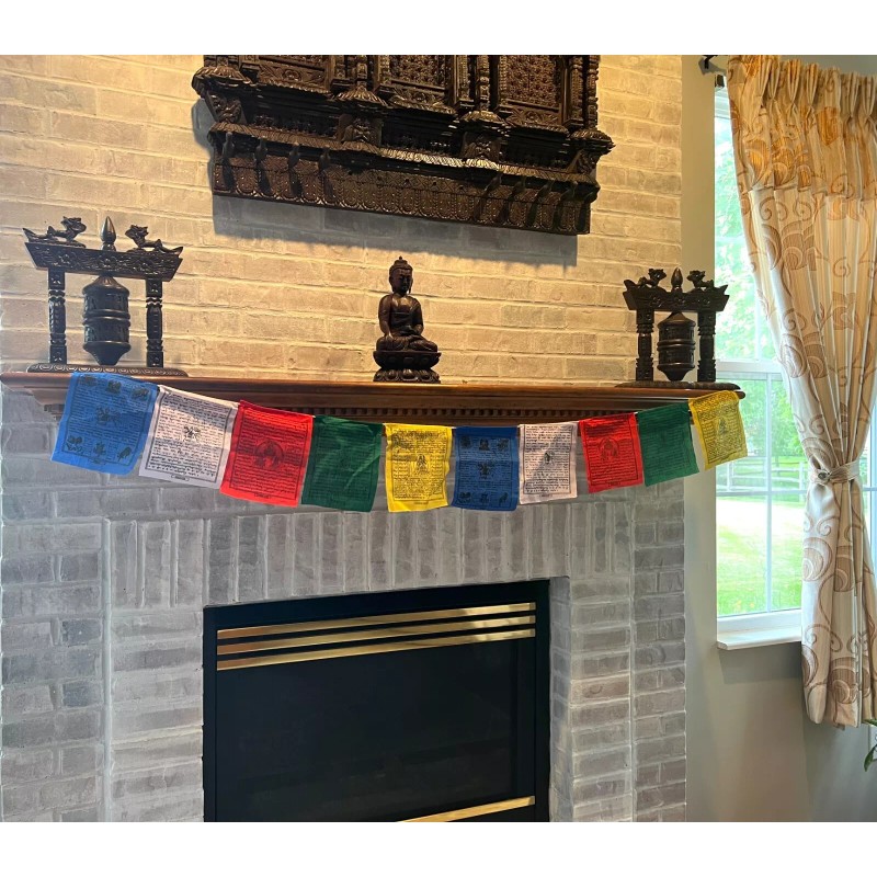 Tibetan Prayer Flags. 100% Cotton Lungta 7 Inches, 50 Pcs