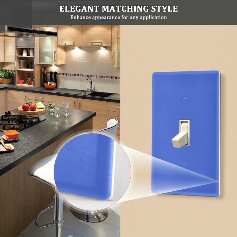 Royal Blue Duplex Outlet Covers Wall Plate Light Switch Cover