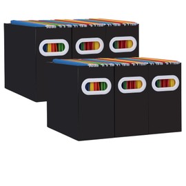 xiepipipaper Cardboard Hanging File Folders Organizer, Collapsible File Box for Letter Size,Portable File Holder Storage Box with Handles,for Desk File Organizer in Office/School/Home,Black6Pack