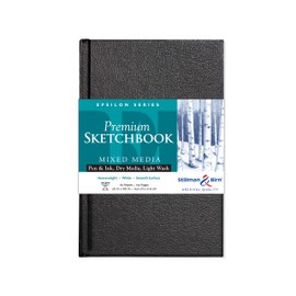 Stillman & Birn Epsilon Series Hardbound Sketchbook, 5.5" x 8.5", 150 gsm (Heavyweight), White Paper, Smooth Surface